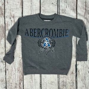 Abercrombie & Fitch New York Gray Kids Youth Pullover Sweatshirt